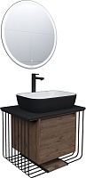 Grossman Мебель для ванной Винтаж 70 GR-4041BW веллингтон/металл черный